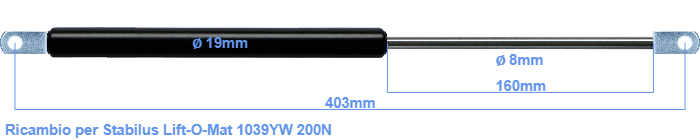Stabilus Lift-O-Mat 1039YW