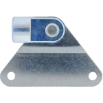 M10 Occhio (27mm) Inox 304 V2A snodato con piastrina di fissaggio (max. 1200N)