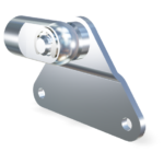 M10 Occhio (27mm) Inox 304 V2A snodato con piastrina di fissaggio (max. 1200N)