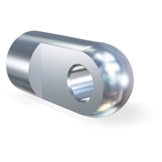 M10 Occhio 27mm (foro 8.1mm) Inox 304 V2A