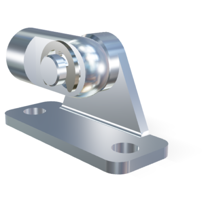 M3.5 Occhio (11mm) snodato con basetta a forcella