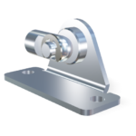 M5 Occhio (16mm) Inox 304 V2A snodato con basetta a forcella