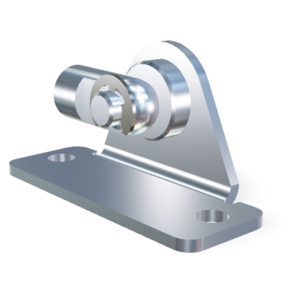 M5 Occhio (16mm) Inox 304 V2A snodato con basetta a forcella