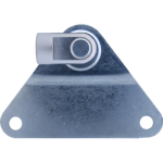 M8 Occhio (19mm) Inox 304 V2A snodato con piastrina di fissaggio
