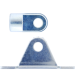 M10 Occhio (27mm) Inox 304 V2A snodato con basetta a forcella (max. 1200N)