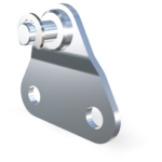 Piastrina di fissaggio 4mm diametro