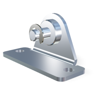 Basetta a forcella 6mm diametro Inox 304 V2A