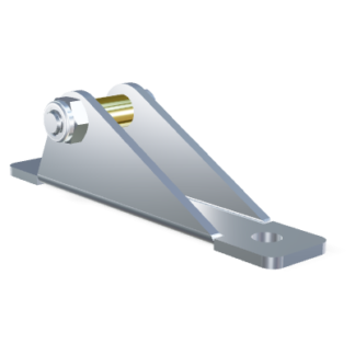 Basetta a forcella 8mm diametro