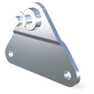 Piastrina di fissaggio 6mm diametro Inox 304 V2A