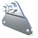 Piastrina di fissaggio 8mm diametro Inox 304 V2A