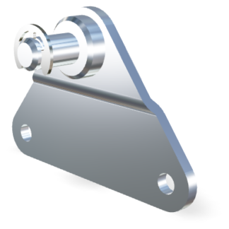 Piastrina di fissaggio 8mm diametro Inox 304 V2A