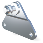 Piastrina di fissaggio diametro 13mm sfera