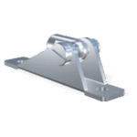 M8 Occhio (19mm) Inox 304 V2A snodato con basetta a forcella