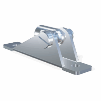 M8 Occhio (19mm) Inox 304 V2A snodato con basetta a forcella