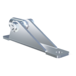 M8 Occhio (19mm) Inox 304 V2A snodato con basetta a forcella