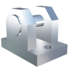 Basetta a forcella 14mm