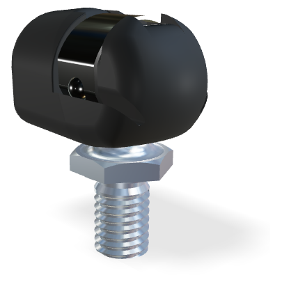 M8 Snodo sferico plastica (18mm)